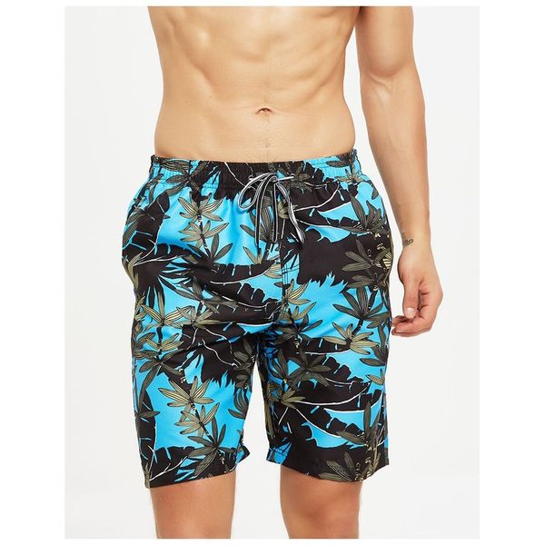 

maple leaf print men's beach shorts comfortable quick-drying cool fashion daily travel party home home, White;black