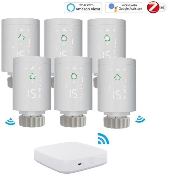 

smart home control tuya zigbee3.0 actuator programmable valve radiator voice