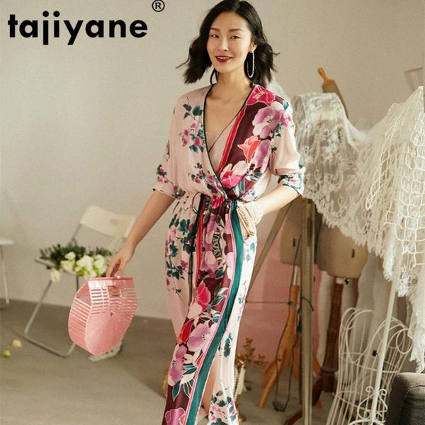 

maxi beach party summer dress korean vintage women's dresses 100% real pure silk women clothes 2021 vestidos gd-l1831 casual, Black;gray