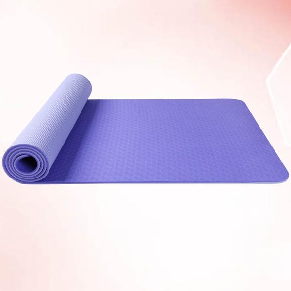 

yoga mats 183x61x0.6cm portable dual layers mat anti-slip fitness gymnastics exercise (purple and violet)
