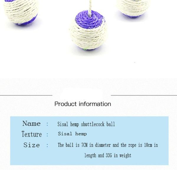 

cat toys fun kitten interactive training toy pet rolling sisal scratching funny play doll with feather