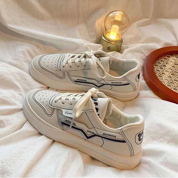 

women's casual shoes woman sports sneakers kawaii lolita vulcanized running harajuku cute bear fashion tennis dropship basket 40 y0907, Black