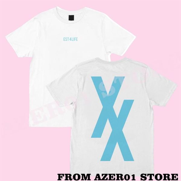 

men's t-shirts machine gunkelly est 4 life print spring summer holiday street men/women casual kawaii ghip hop style streetwear t-shirt, White;black