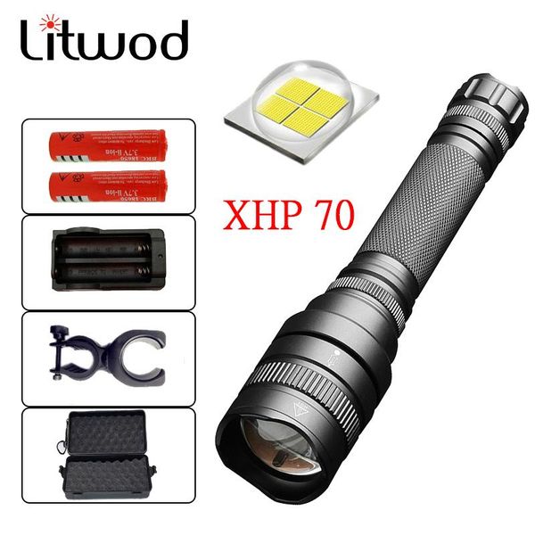 

z20litwod 1515 cree xhp70 led 20000lm aluminum alloy zoomable torch tactical defense lantern for camping hiking light flashlights torches