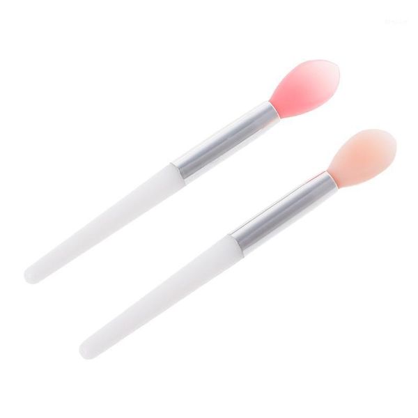

mini soft silicone head handle lip applicator brushes beauty makeup tool1