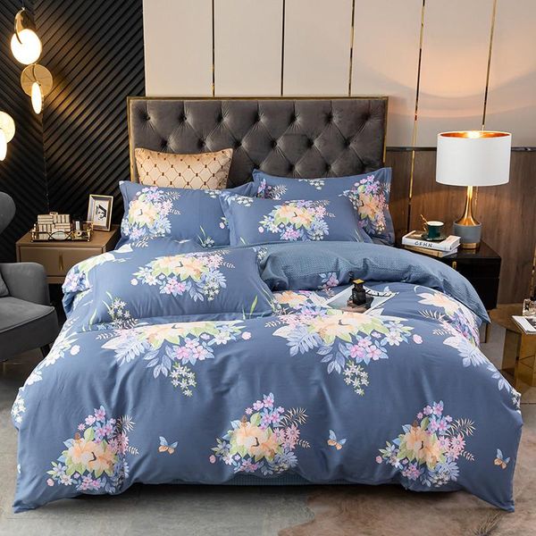 

bedding sets flowers full  1.5 1.8m 2m bed cotton set duvet cover pillowcase flat sheet bedspreads home el bedclothes bedroom