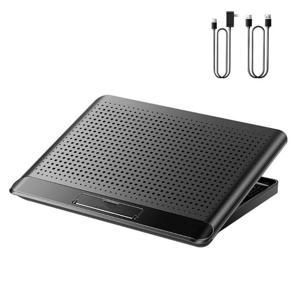 

lapaluminum alloy 6 gear adjustable radiator support silent portable cooler cooling pads