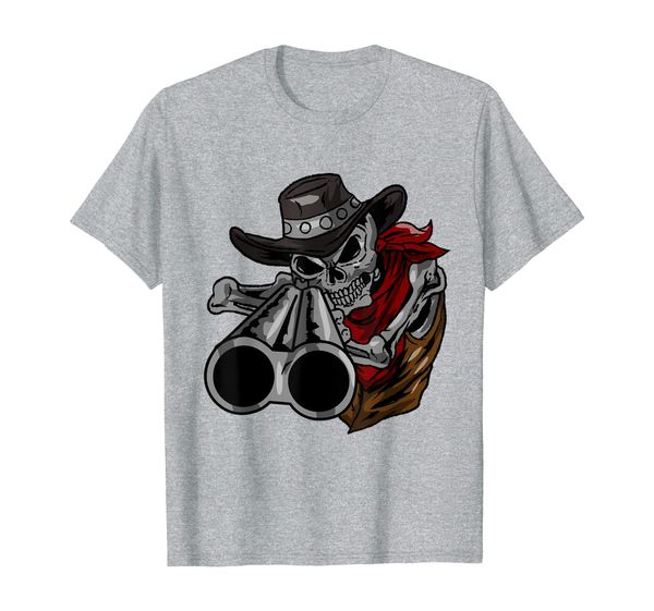 

cowboy skull dead revolver skeleton cool outlaw gift idea t-shirt, White;black
