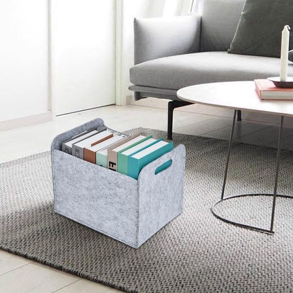 

storage bags felt basket foldable toys books box household laundry baskets large capacity sundries organizer waterproof