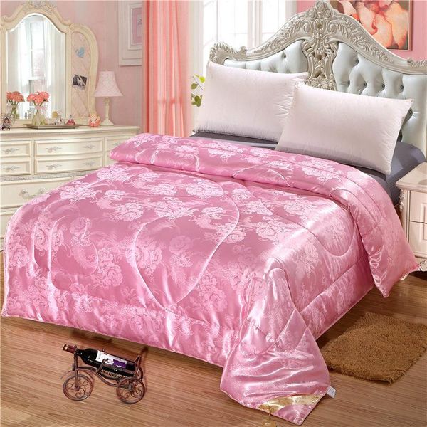 

comforters & sets real luxury silk comforter jacquard bed duvet weighted blanket winter quilted quilts twin full textiles size queen king ho