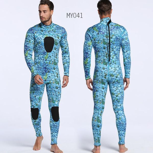 

swim wear neoprene wetsuit 3mm men's scuba diving warm full set of swimming surfing kayaking equipment camouflage