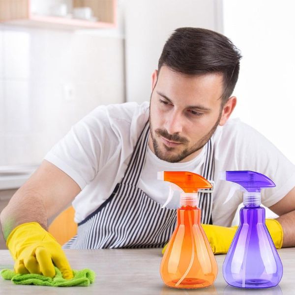 

storage bottles & jars 2pcs pastic empty spray bottle water refillable sprayer for cleaning gardening feeding garden plant flower watering