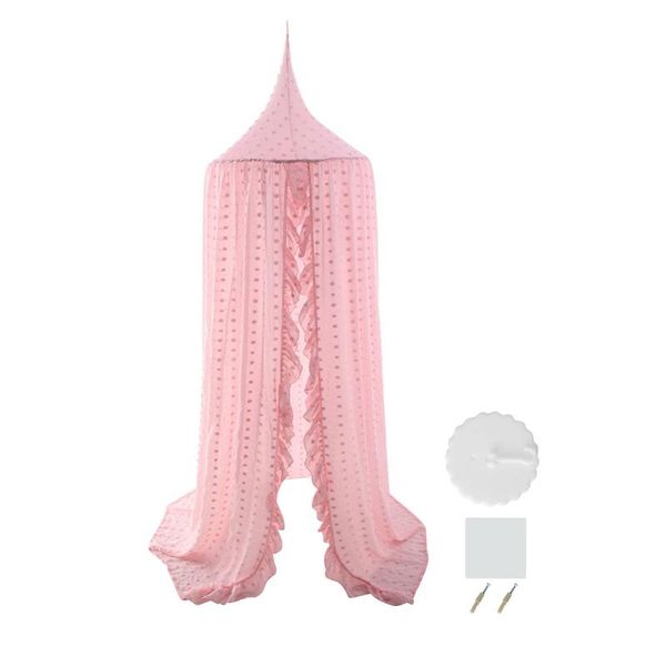 

crib netting fairy nursery room hanging mosquito net lace playing bedding curtain bed canopy reading kids baby princess decoration dome tent
