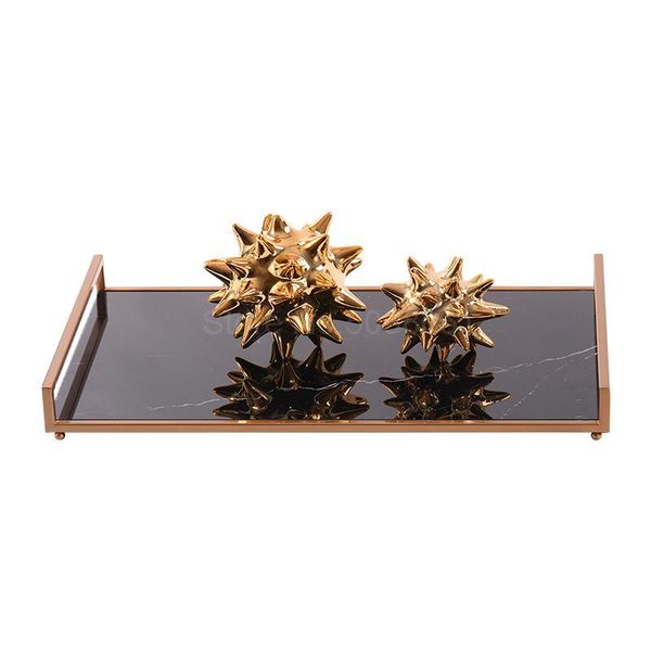 

kitchen storage & organization chinese metal marble tray european restaurant bedroom bathroom home accessories soft decoration