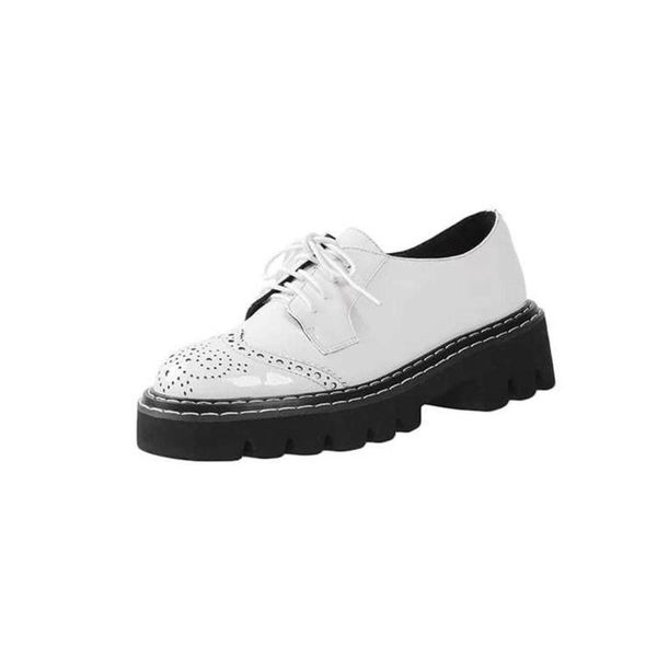 

dress shoes lenkisen big size vintage carving cow leather pointed toe med heels thick bottom deep mouth sewing online star fashion pumps l20, Black