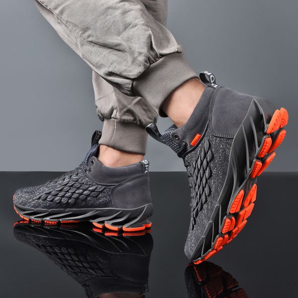 

2021 cross-border large size mens womens shoes thick-soled solid color casual sports front lace-up high-round toe red shoe code: w-6879, White;red