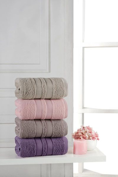 

hand and face towel set 50x90 cm 4'lÃ¼