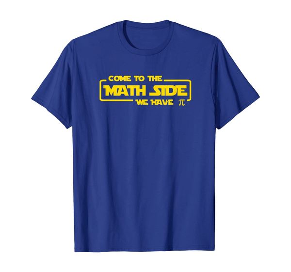 

welcome to the math side, we have pi funny shirt, White;black