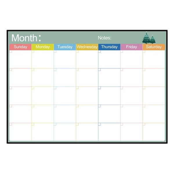 

fridge magnets erasable magnetic whiteboard dry erase board refrigerator to-do list monthly daily weekly planner schedules