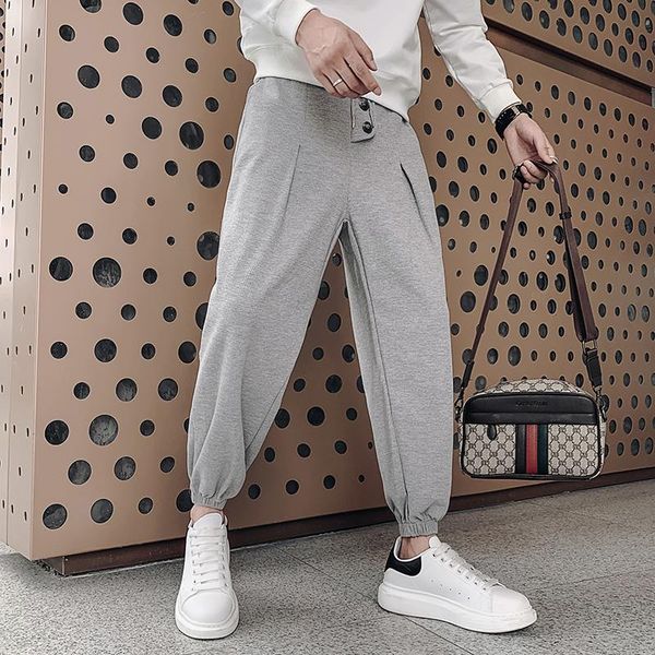 

men's pants mens joggers casual harem men sportswear tracksuit bottoms skinny sweatpants trousers black gyms jogger track