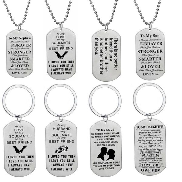 

keychains to my son dad nephew husband love keyring charm keychain women men lovers family friends party gifts jewelry accessories bff, Silver