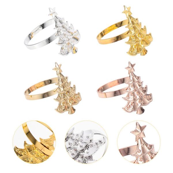 

napkin rings 4pcs xmas tree christmas beautiful holders