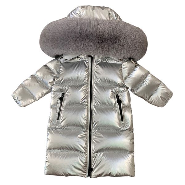 

toddler kids down coat jacket thick fur hooded jacket coat for 1-8years child girls boys winter coat down clothes outerwear, Blue;gray