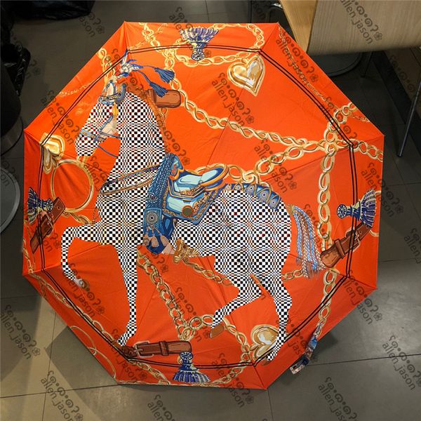 

chain high-grade umbrellas hipster automatic folding designer umbrellas outdoor travel luxury multifunction sun umbrellas