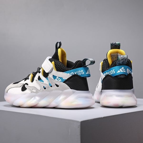 

boys' fashion bkg2021 sports boys' mesh daddy's shoes spring and autumn middle children's, Black