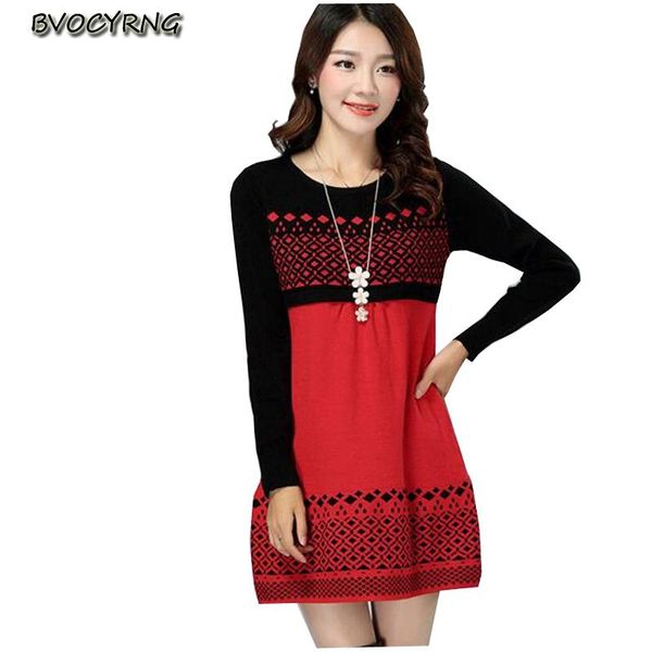 

women's sweaters 2021 autumn winter sweater women round neck pullover knit plus size loose long sleeves jacket bottom shirt, White;black