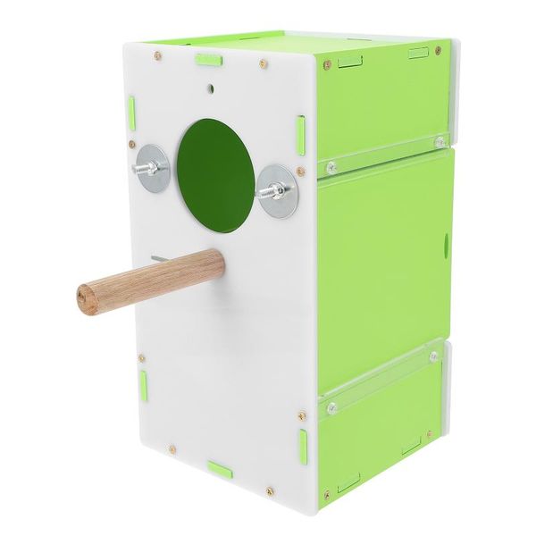 

aquariums 1pc parrot breeding nest bird cage mounted plastic cockatiel nesting box