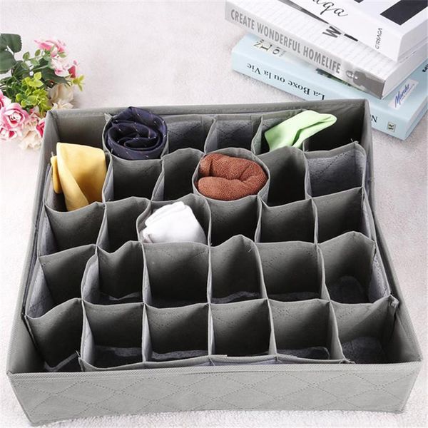 

cell bra underwear organizer foldable house storage box non-woven wardrobe drawer closet for scarves socks drawers