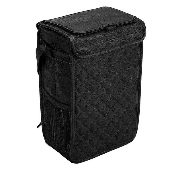 

car organizer bag storage multipurpose box large capacity black beige