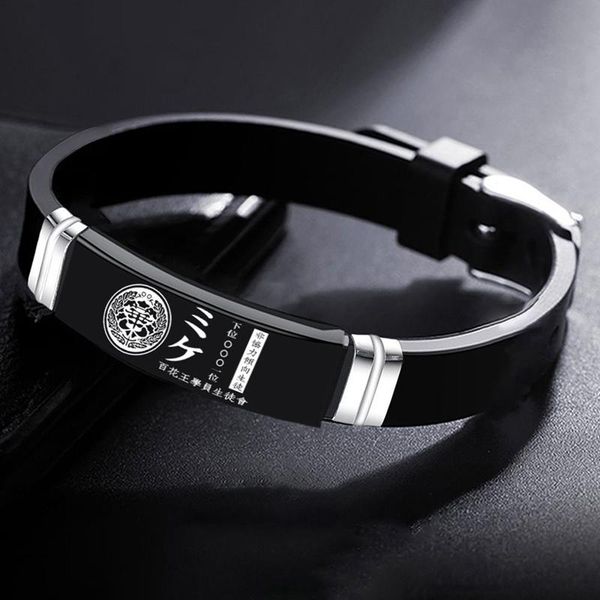 

tennis anime kakegurui bracelets for women men personality fashion accessories sport stainless steel bangle wristband, Golden;silver