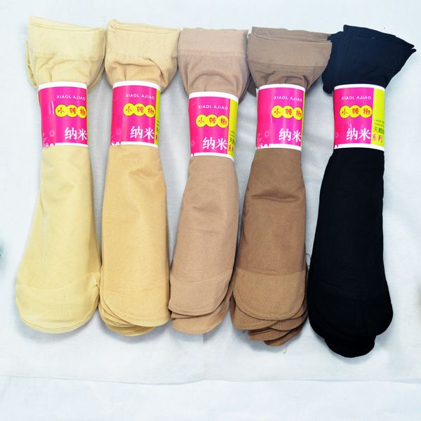 

summer women' thin veet socks reinforced steel stockings, Red;black
