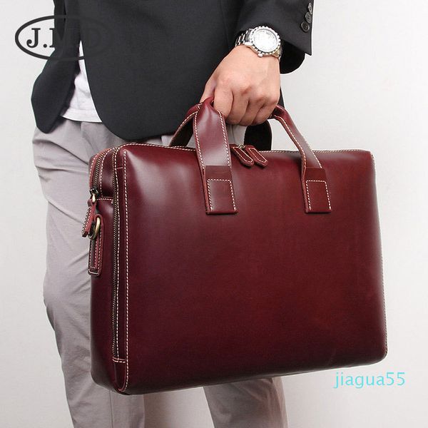 

100% real leather hip men briefcases messenger bag lapbags hand bag