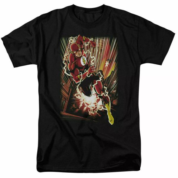 

the flash street speed t shirt licensed comic book tee black, White;black