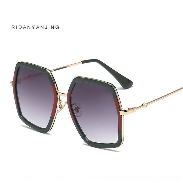 

8pyb tomo8 red and green sunglasses large polygon outdoor eyeglass glasses cycling glasses irregular bee red and green frame large frame, White;black