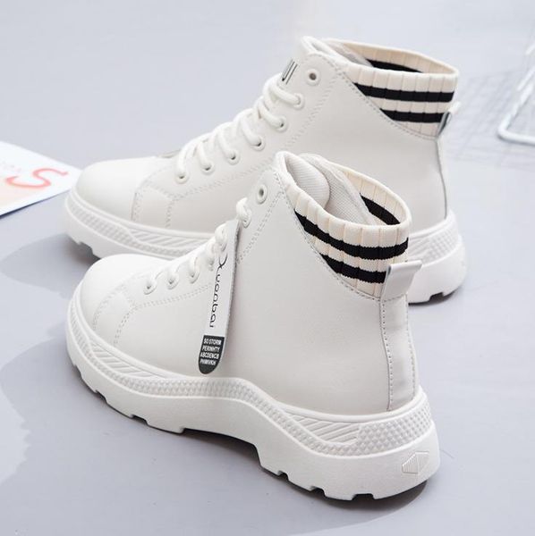 

boots women's 2021 autumn plus velvet platform fashion short winter women, Black