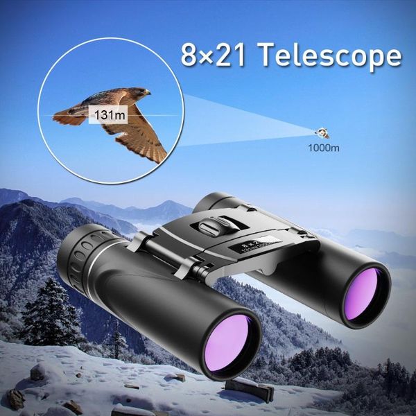 

telescope & binoculars 8x21 zoom outdoor travel compact folding mini night vision for camping sports