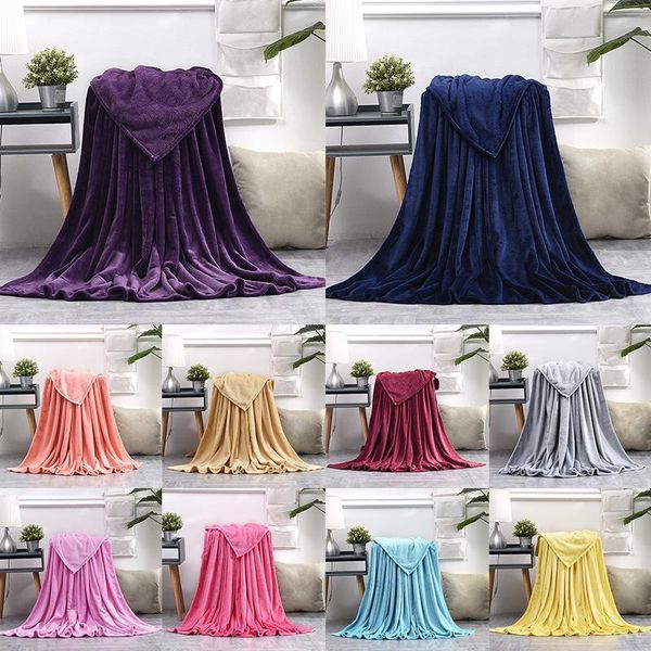 

blankets soft warm coral fleece blanket winter sheet bedspread sofa throw 3 size light thin mechanical wash flannel home decor