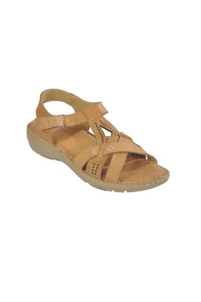 

sandals 21301 beige women 's genuine leather, Black