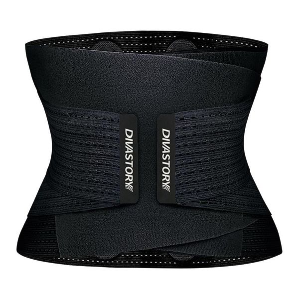 

women's shapers burvogue neoprene sweat waist trainer fitness belt thermo body shaper trimmer corset cincher wrap workout slim shapewea, Black;white
