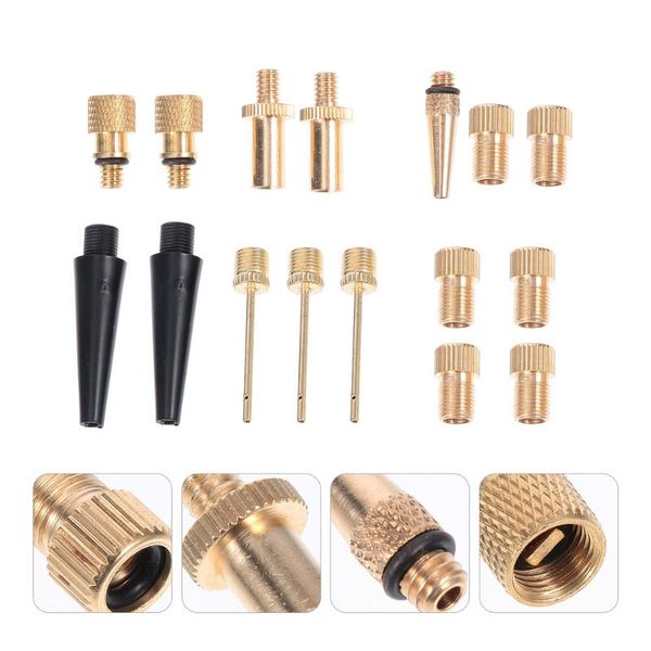 

bike pumps 16pcs/set presta to schrader adapter adaptor pump needles