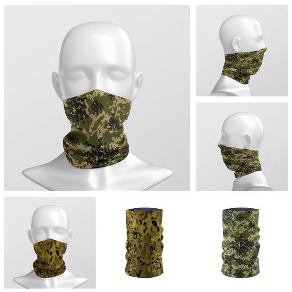 

scarves fashion camouflage multi hiking running hijab scarf bicycle neck sun towel magic dustproof sunscreen head, Blue;gray