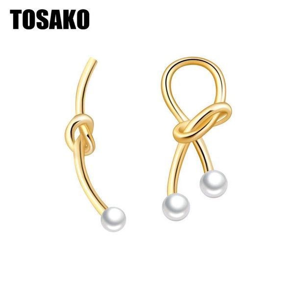 

dangle & chandelier tosako drop earrings gold plated fashion personality pearl wedding engagement jewelry, Silver