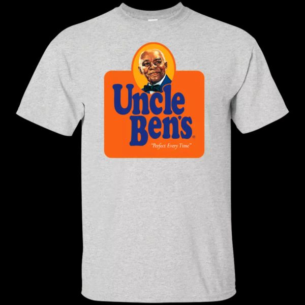 

uncle ben, rice, food, cooking, t-shirt, White;black