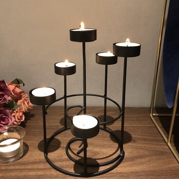 

candle holders halloween black decor holder long glass weddings living room vintage nordic bougeoir home decoration