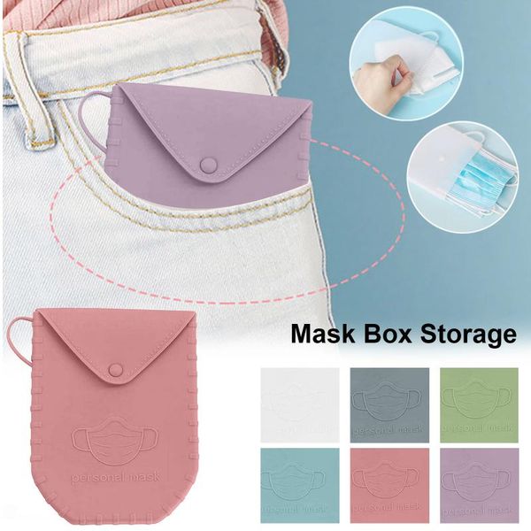 

wallets 4pc face mask box silicone storage case sanitary napkins protective holder handbag women purse card wallet dollar, Red;black