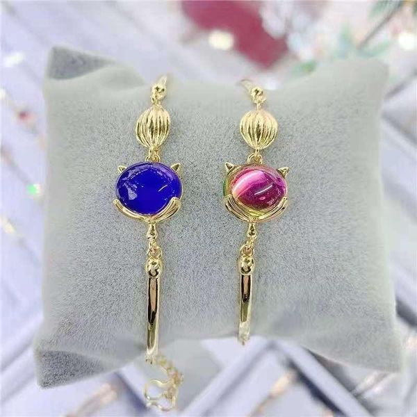 

charm bracelets 2021 trendy anti-allergic temperament super fairy temperature change color bracelet for women all-match jewelry, Golden;silver